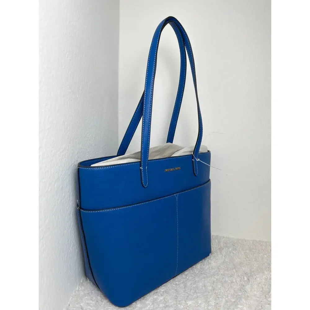 MICHAEL Michael Kors Bedford River‎ Blue Leather Tote Bag